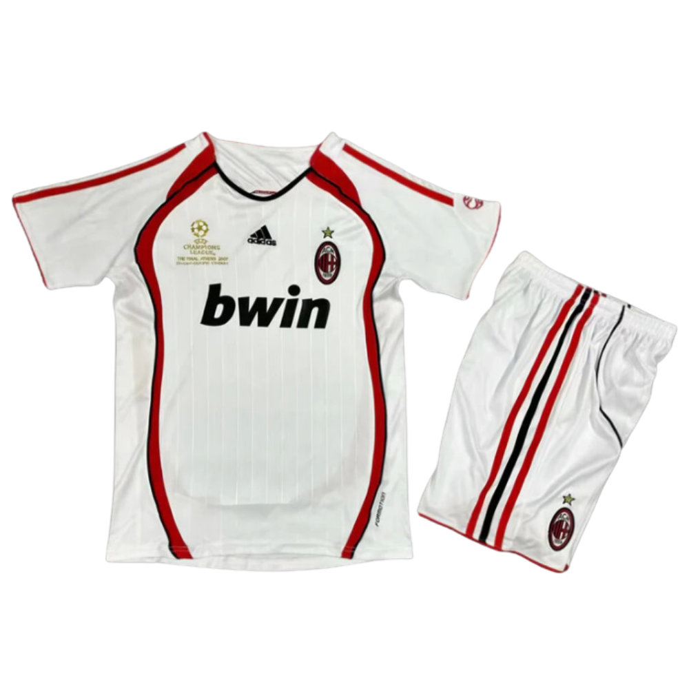 (KIDS) RETRO AC MILAN AWAY SHIRT & SHORTS 2006/07