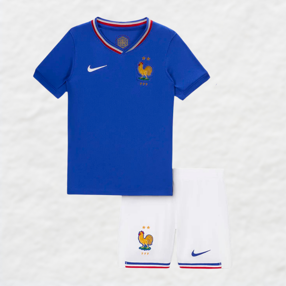 Frankreich Kinder-Fußballtrikot 2024/25 Heimtrikot
