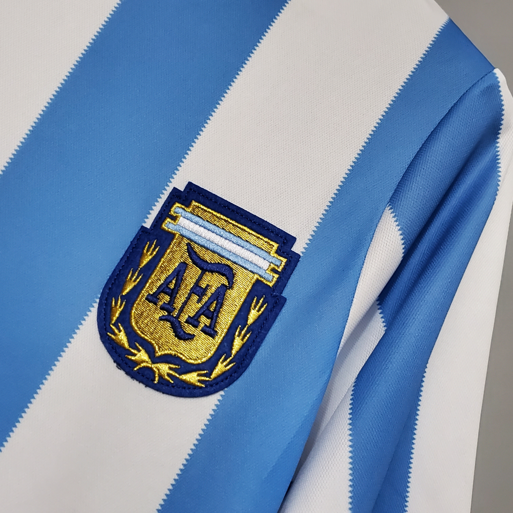 CAMISETA RETRO DE LOCAL ARGENTINA 'MARADONA 10' LEYENDAS 1986