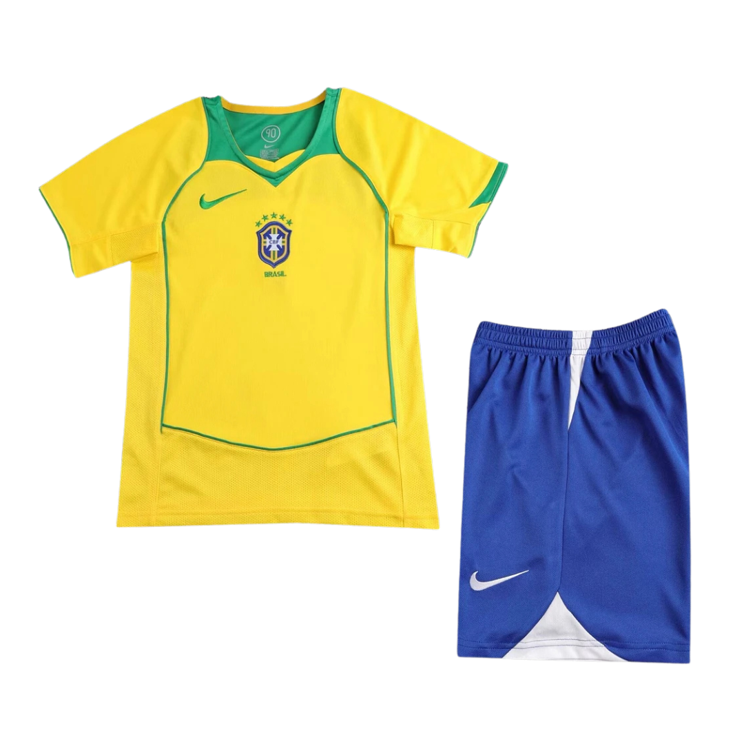Brasilien Heimtrikot 2004 - Kinderfußballtrikot