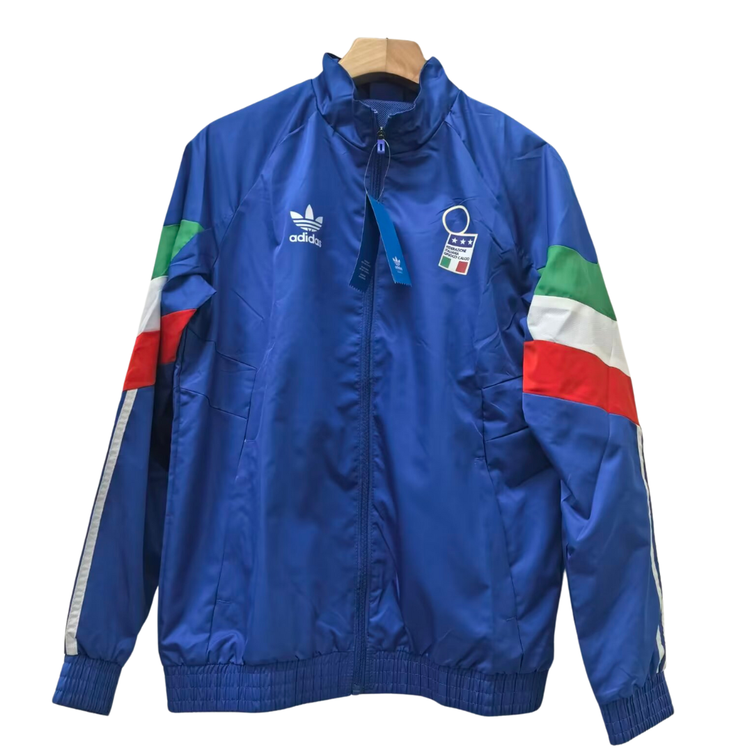 Chaqueta Rompevientos Retro Italia - Azul
