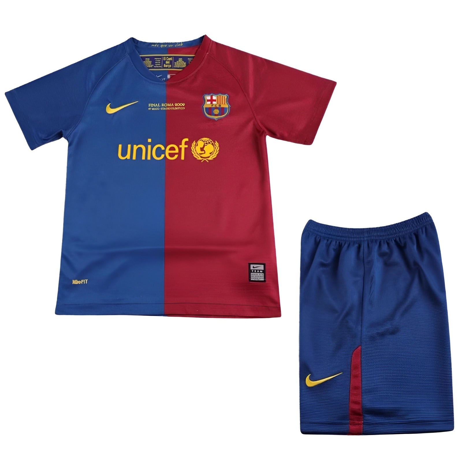 Retro Barcelona Home Kids Kit 2008/2009 Football Shirt