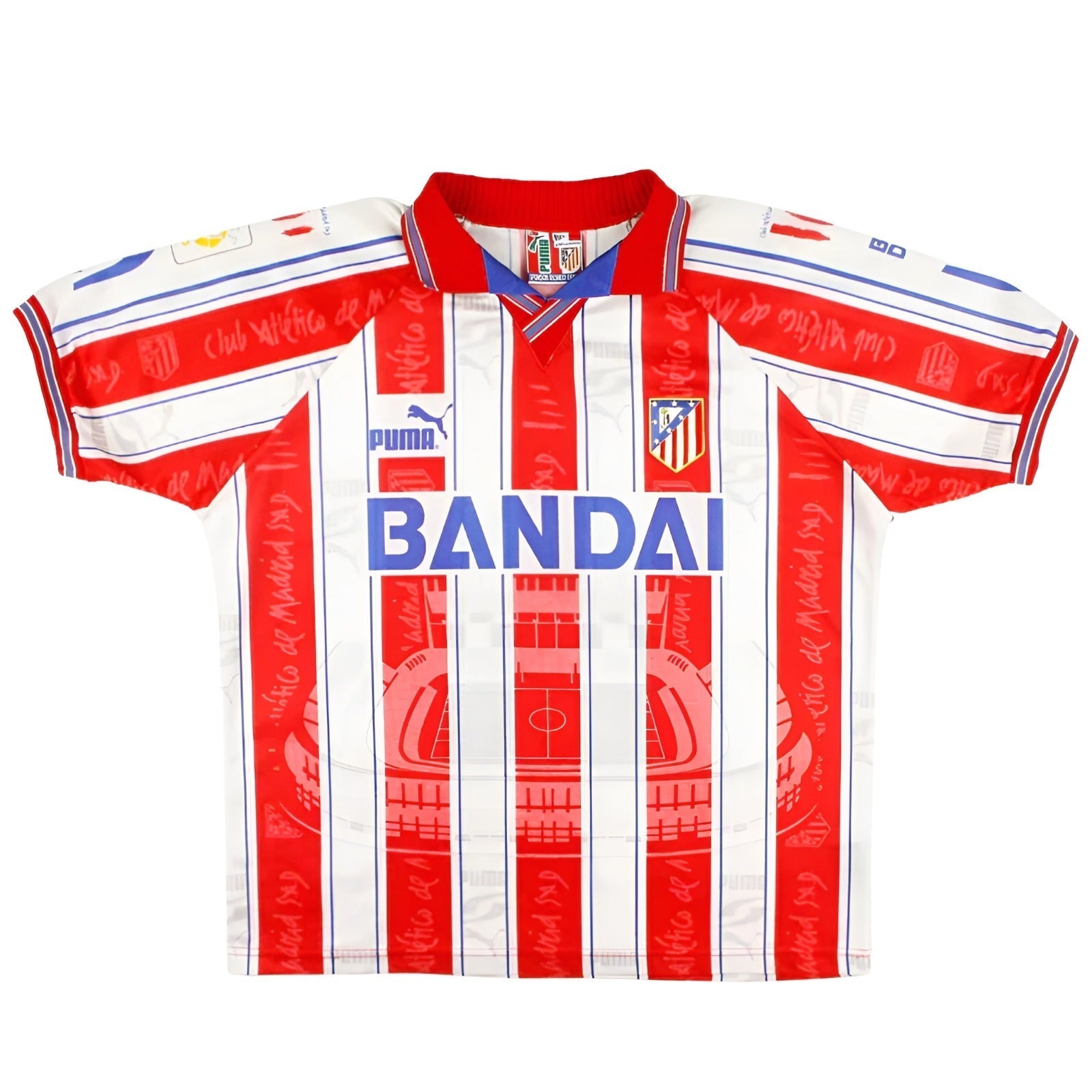 Retro Atlético Madrid Home Shirt 1996/1997 Football Shirt