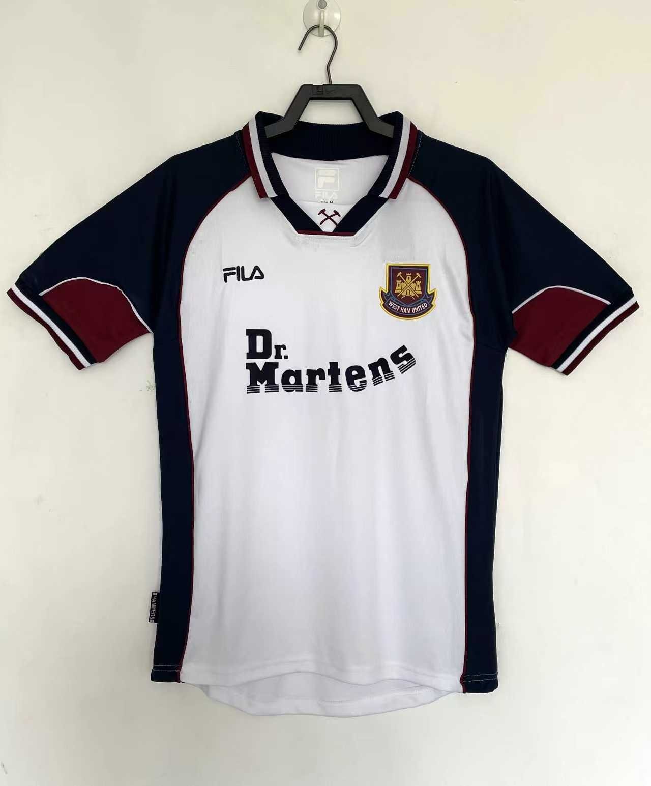 1999-2001 FILA West Ham United WHU HAMMERS Uitshirt