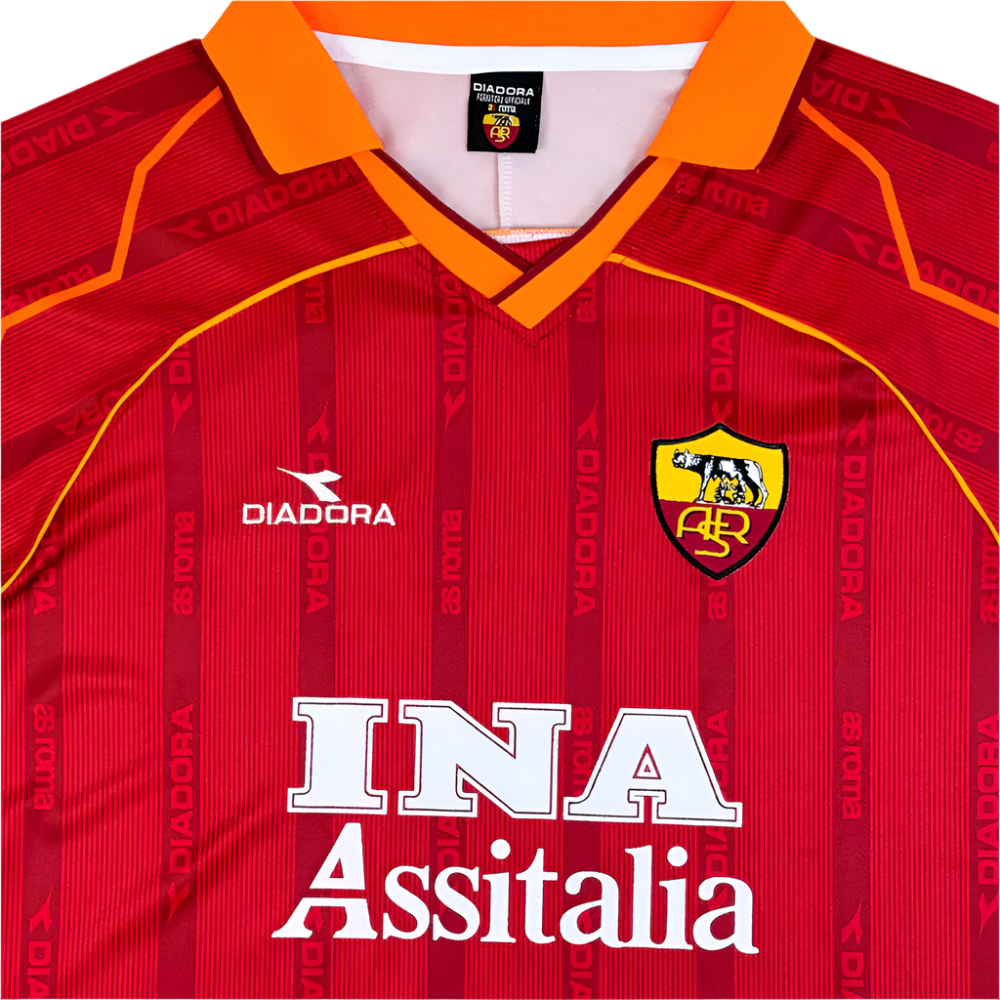 RETRO AS ROMA HOME SHIRT 1999/00