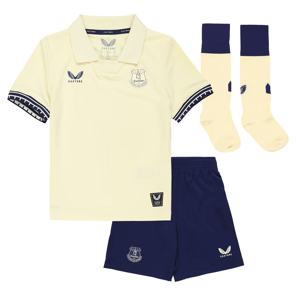 Everton uit tenue voor kinderen 2025-26