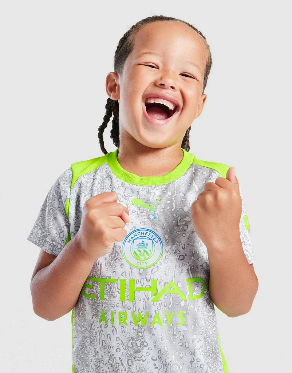Manchester City Ausweichtrikot für Kinder 2025/26