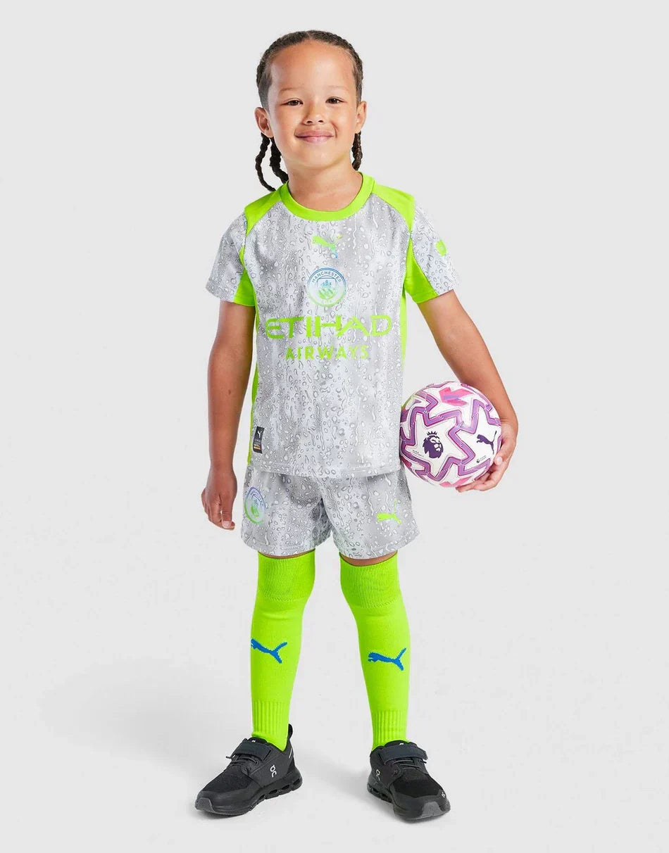 Manchester City Ausweichtrikot für Kinder 2025/26