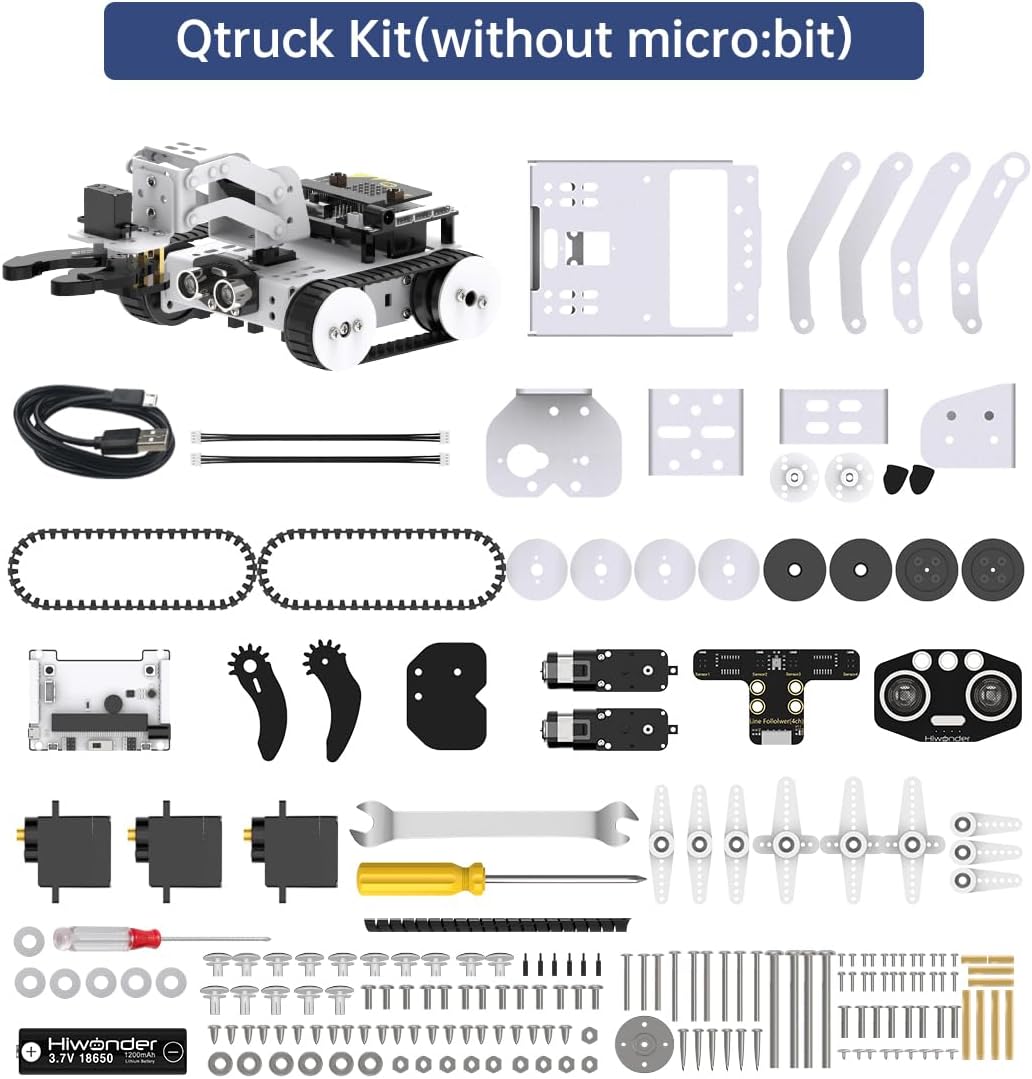 Kit auto robot intelligente 4 in 1 per micro:bit V2