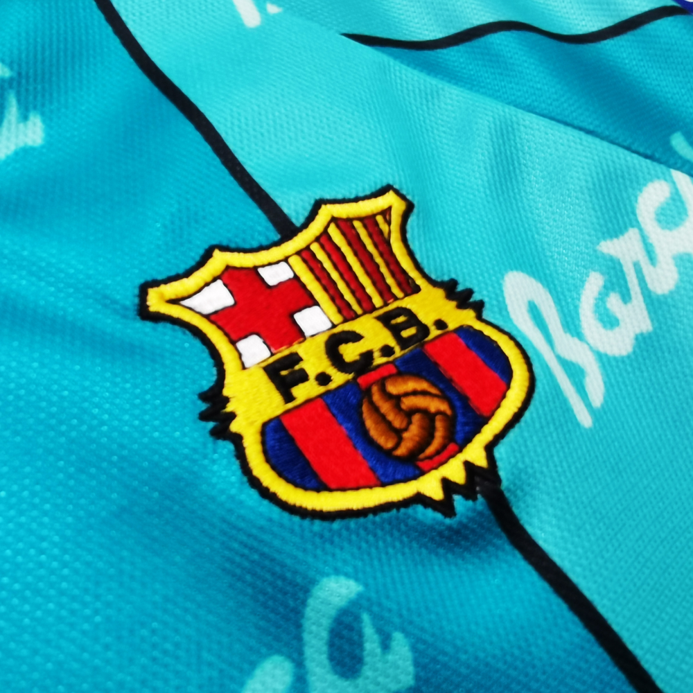 CAMISETA RETRO DE VISITANTE BARCELONA 'RONALDO 9' LEYENDAS 1995/97