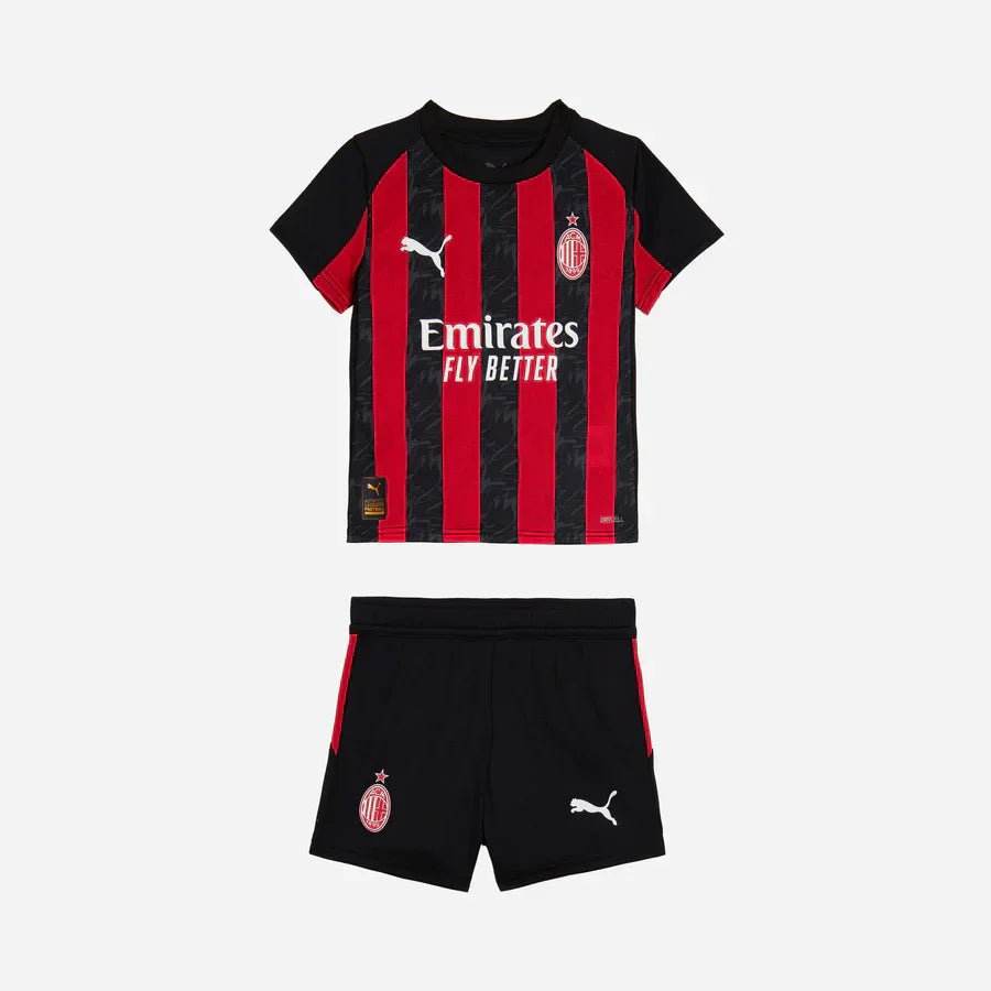 AC Mailand Kinder-Fußballtrikot 2025/26 - Heimtrikot