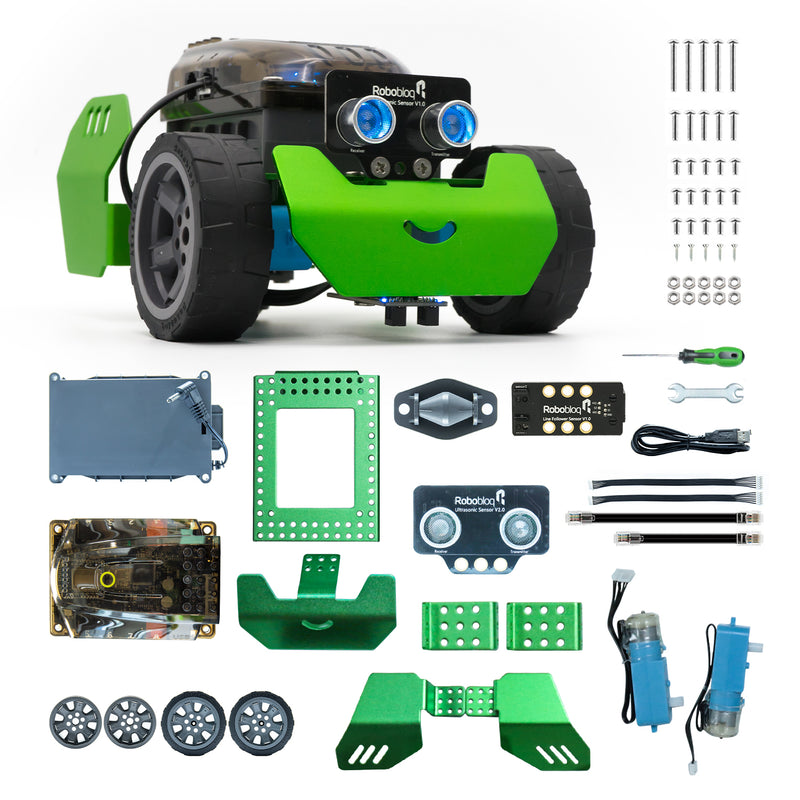 Kit robot con sensore a ultrasuoni e Line Following