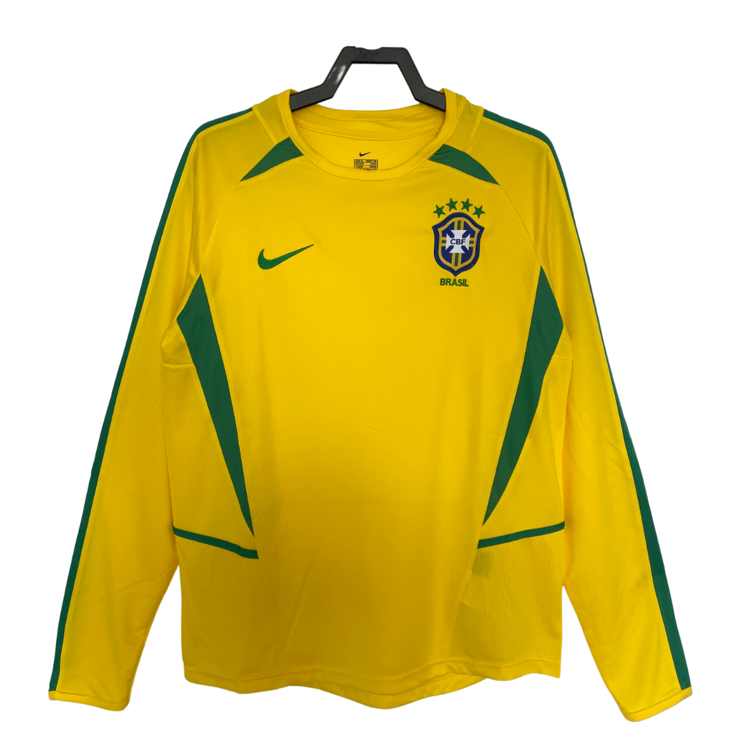 Camiseta Local Manga Larga Brasil - 2002