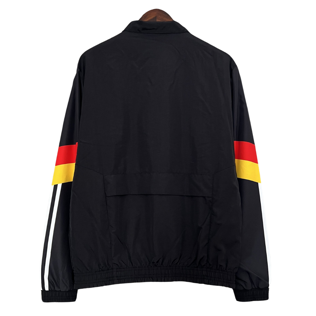 Chaqueta Rompevientos Retro Alemania - Negra