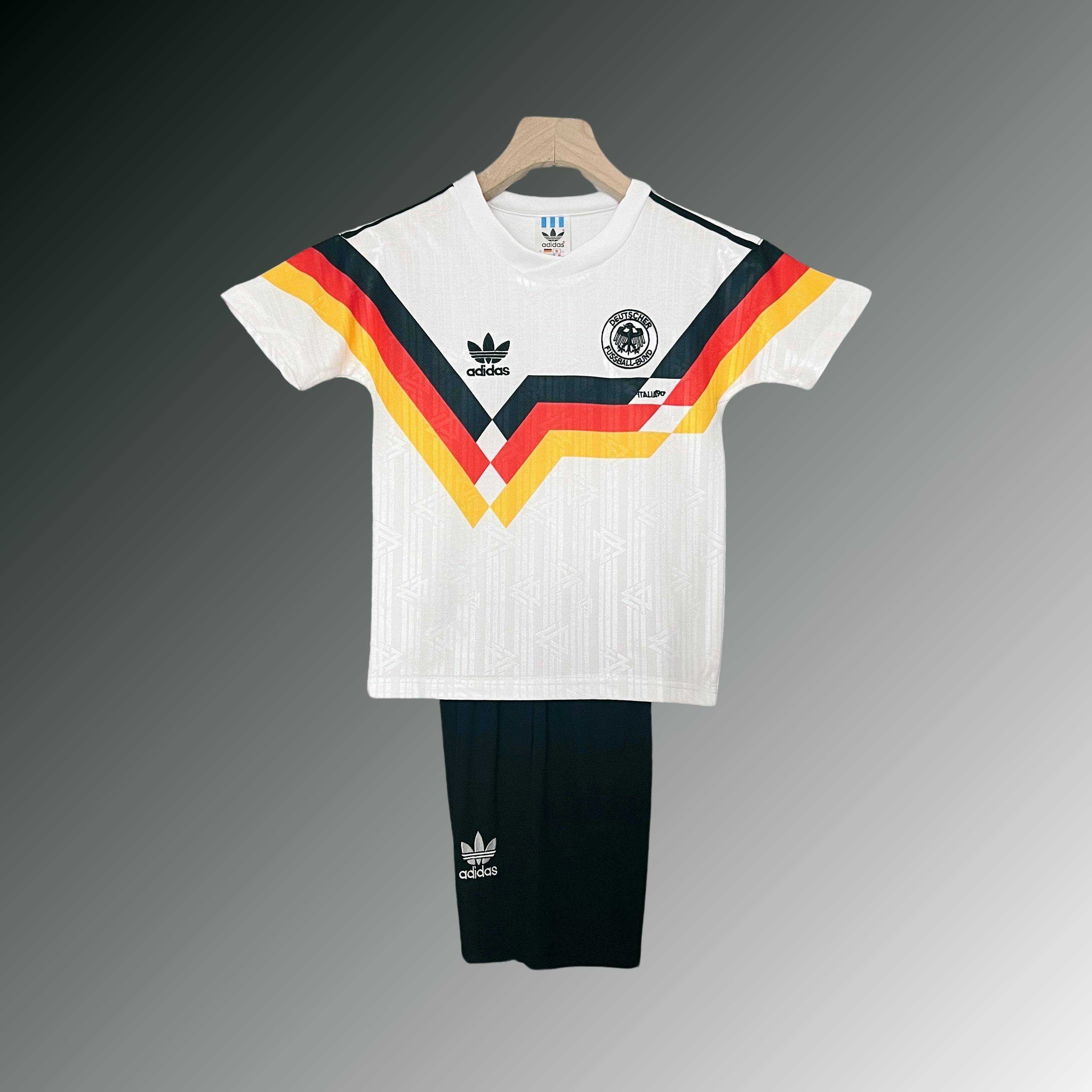 Retro Deutschland Kinder-Trikot WM 1990 Heimtrikot