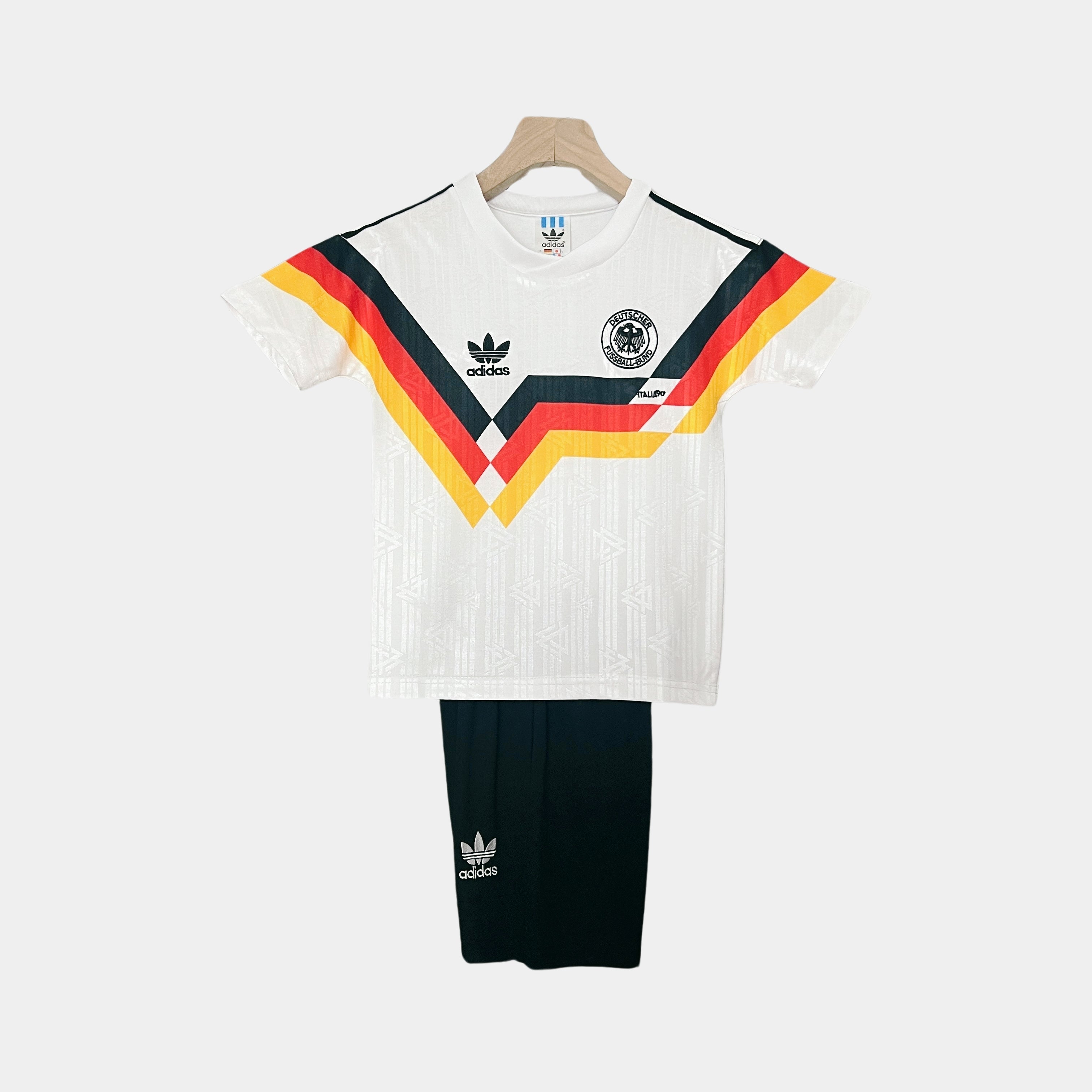 Retro Deutschland Kinder-Trikot WM 1990 Heimtrikot