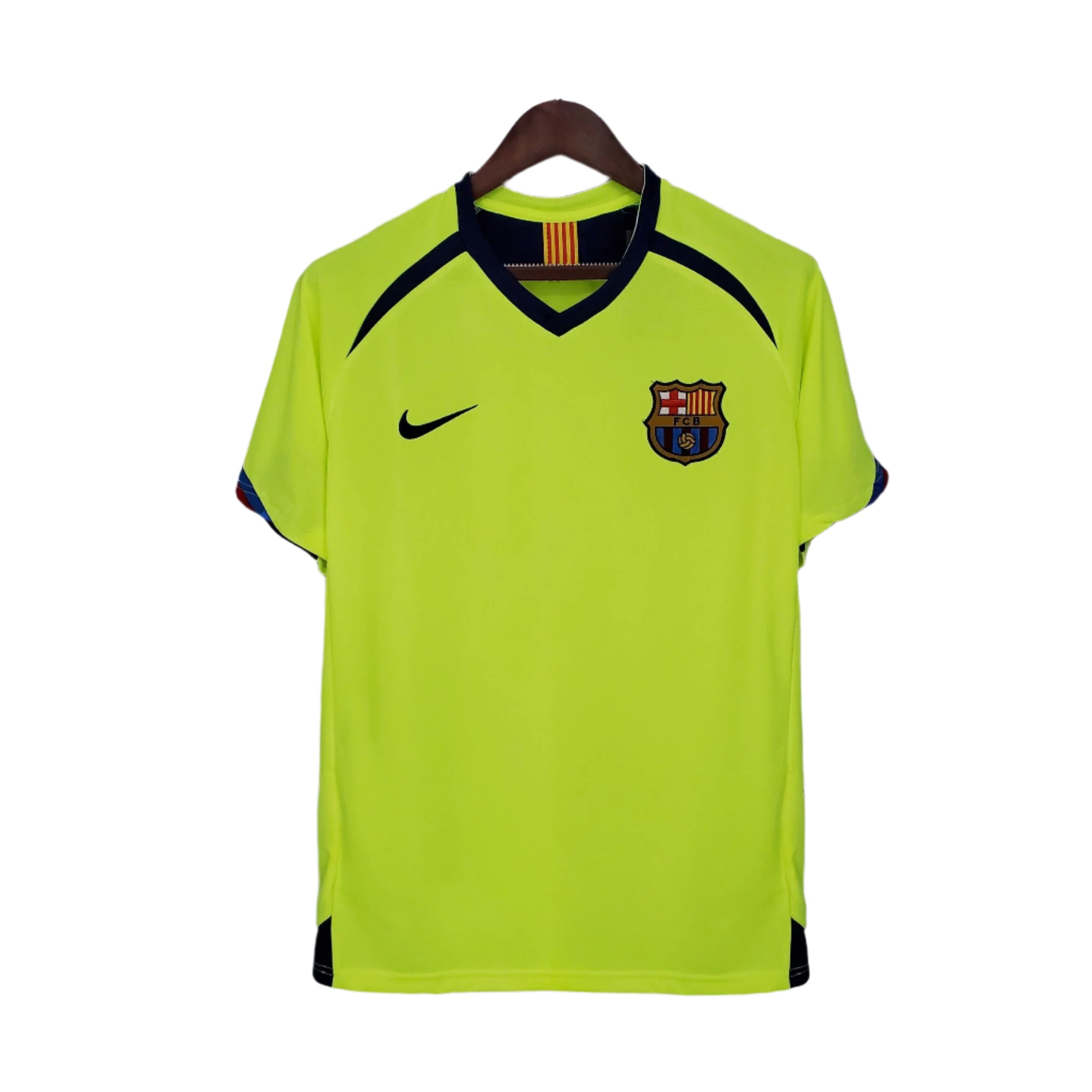 Barcelona 2005-2006 Away Retro jersey ( lime yellow)