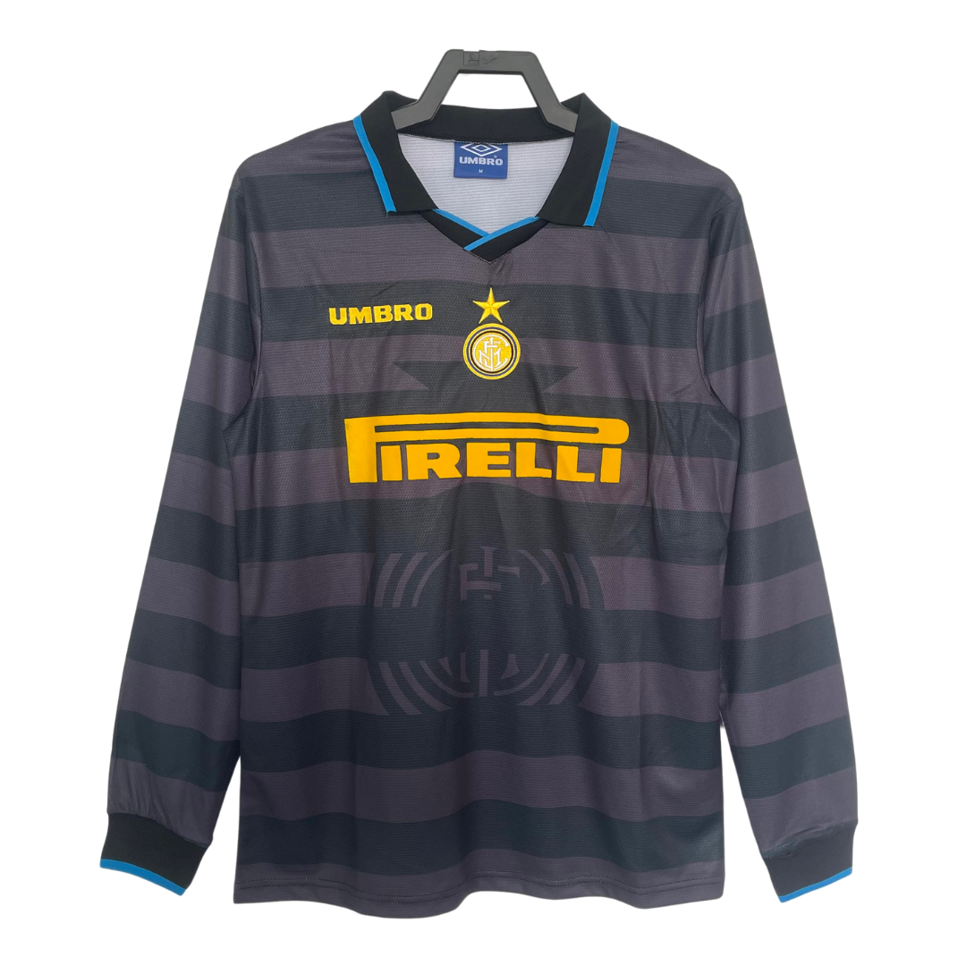 Camiseta Visitante Manga Larga Inter de Milán - 1997-98