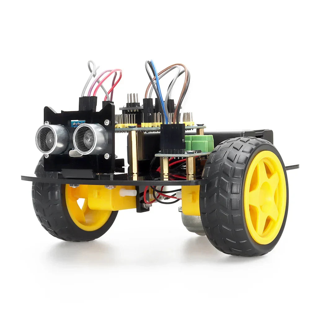 Kit di base per auto robot intelligente Arduino a 2 ruote motrici