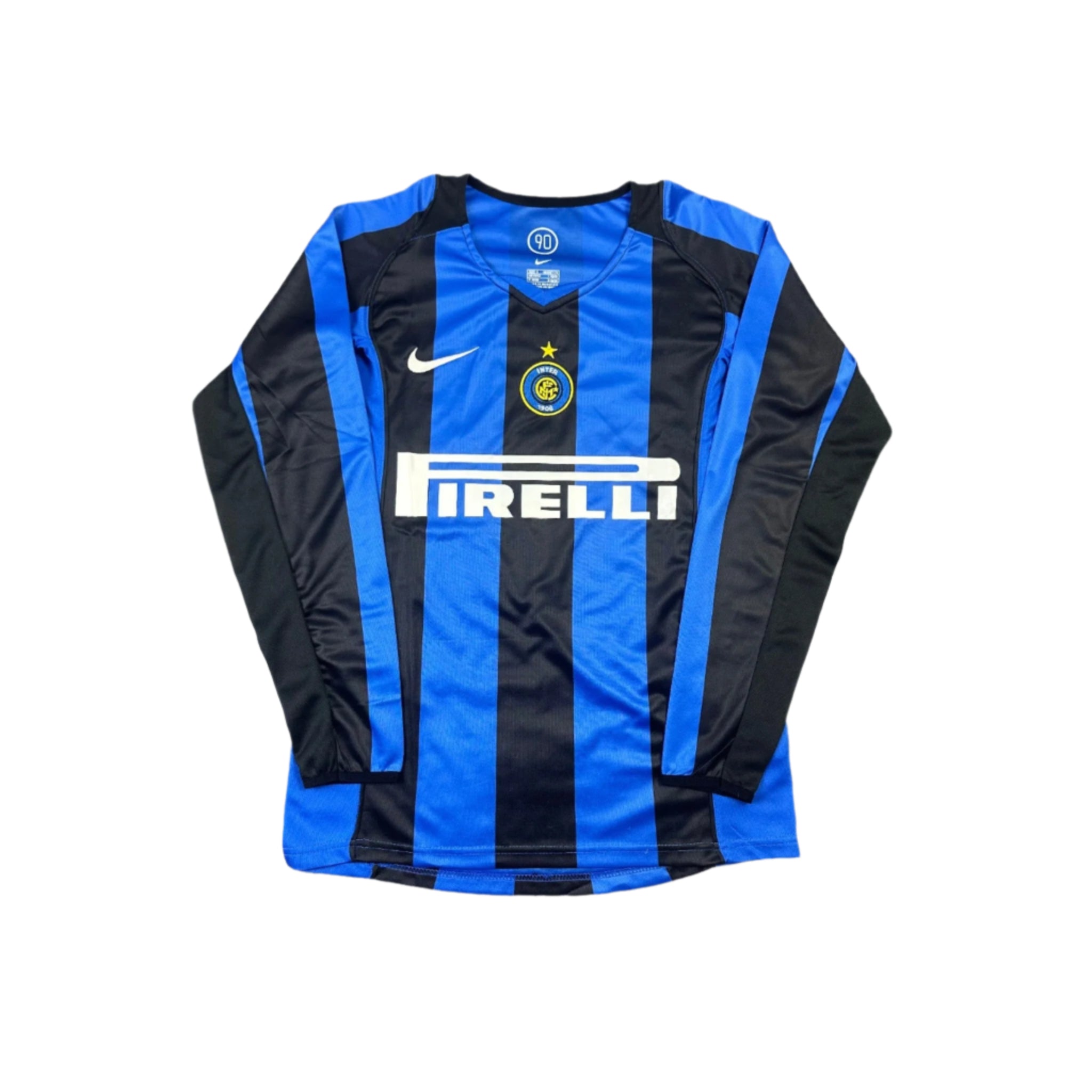 Inter Milan 2004/2005 Retro Long Sleeve Home Jersey | Vintage Kit