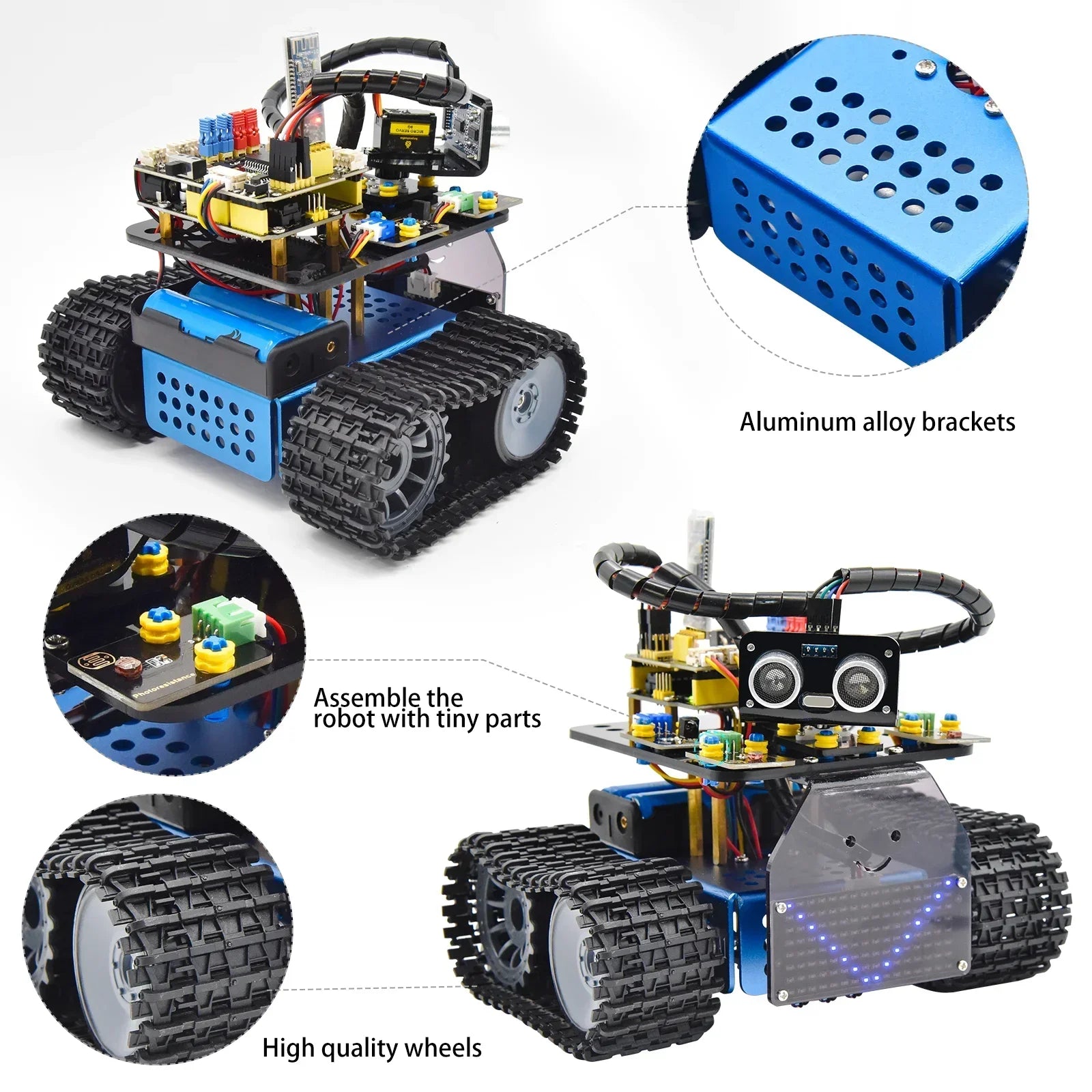 Mini robot serbatoio intelligente V3.0 per Arduino