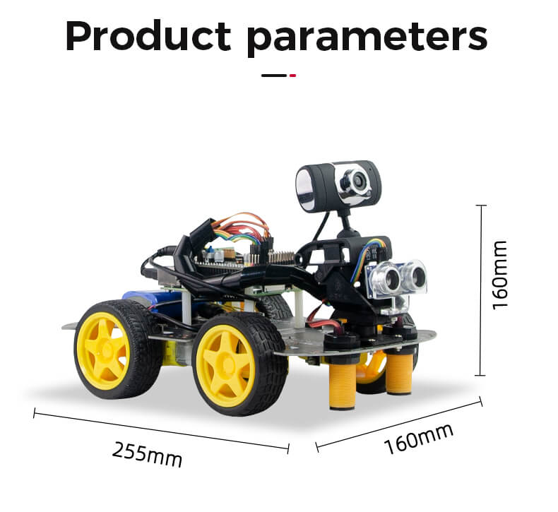 Kit auto robotica 4WD AI Vision