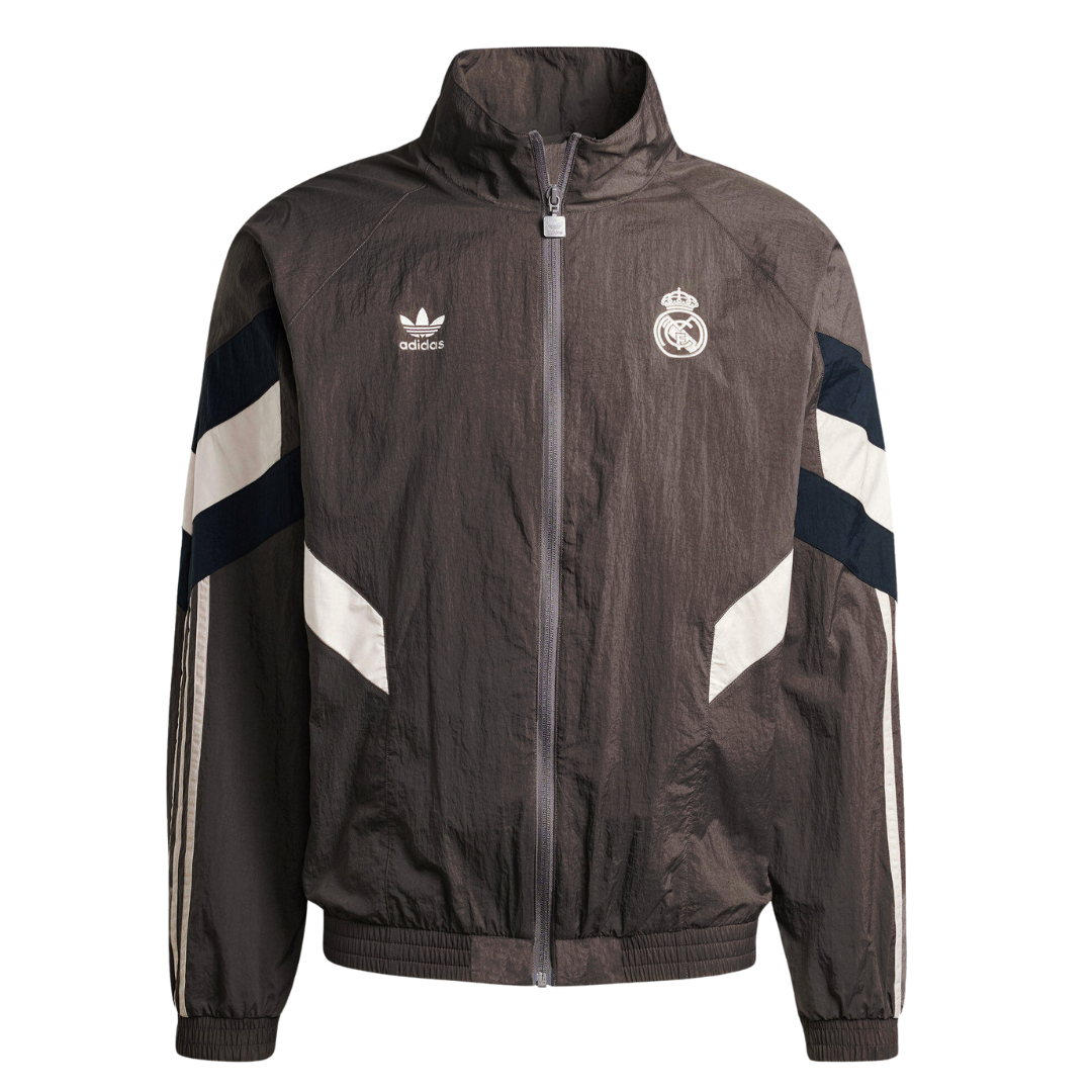 Chaqueta Rompevientos Retro Real Madrid - Gris