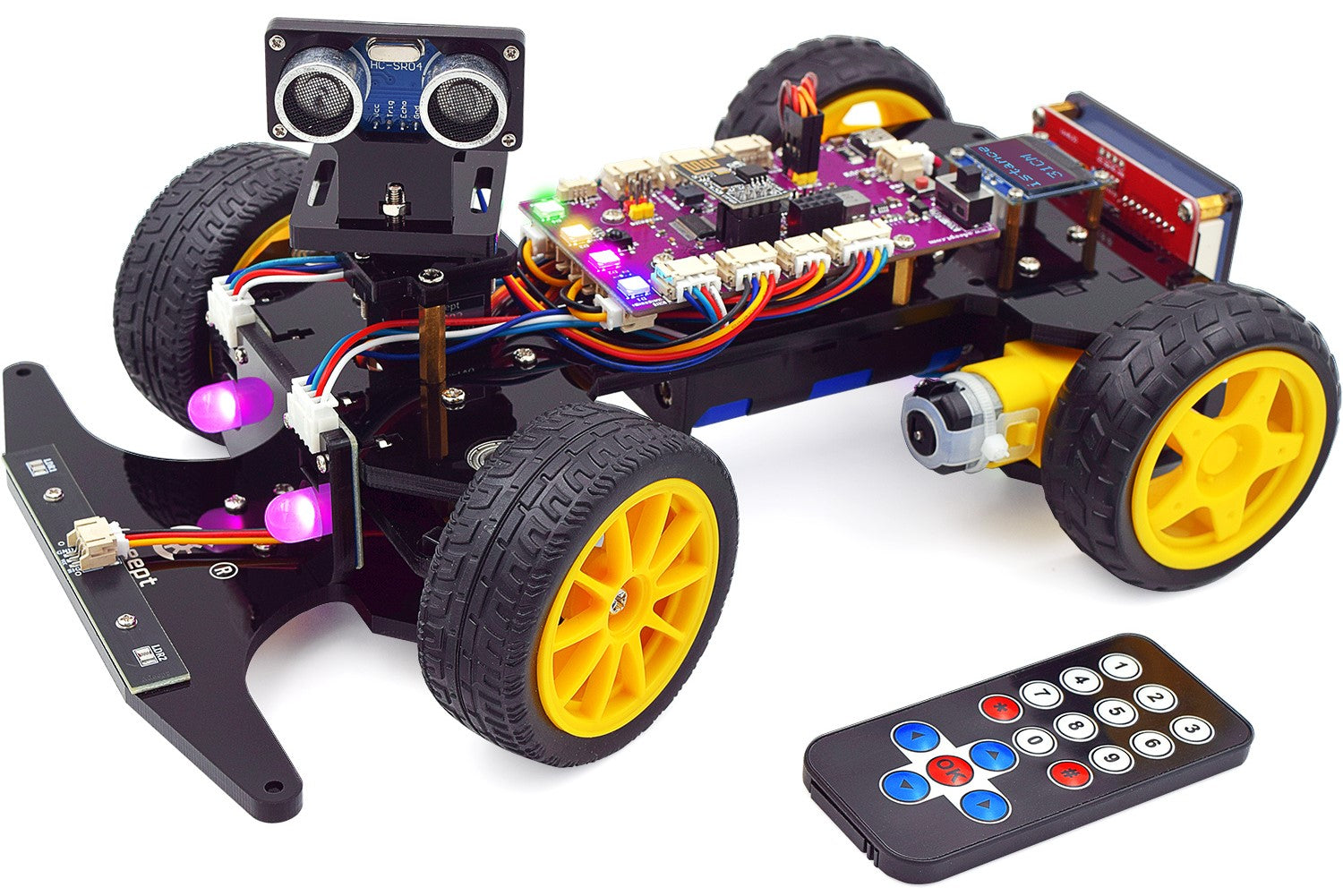 Kit auto robot intelligente 4WD compatibile con Arduino