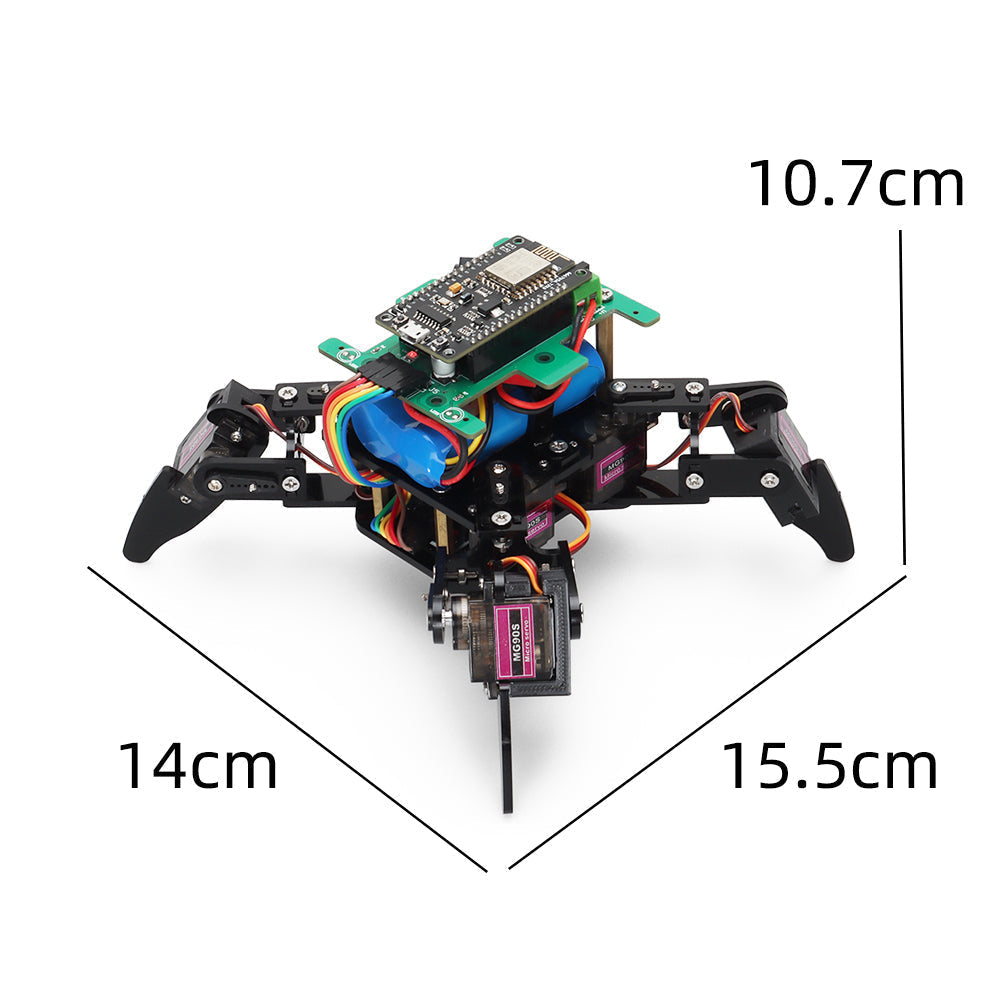 Kit robot ragno quadrupede controllato via Wi-Fi