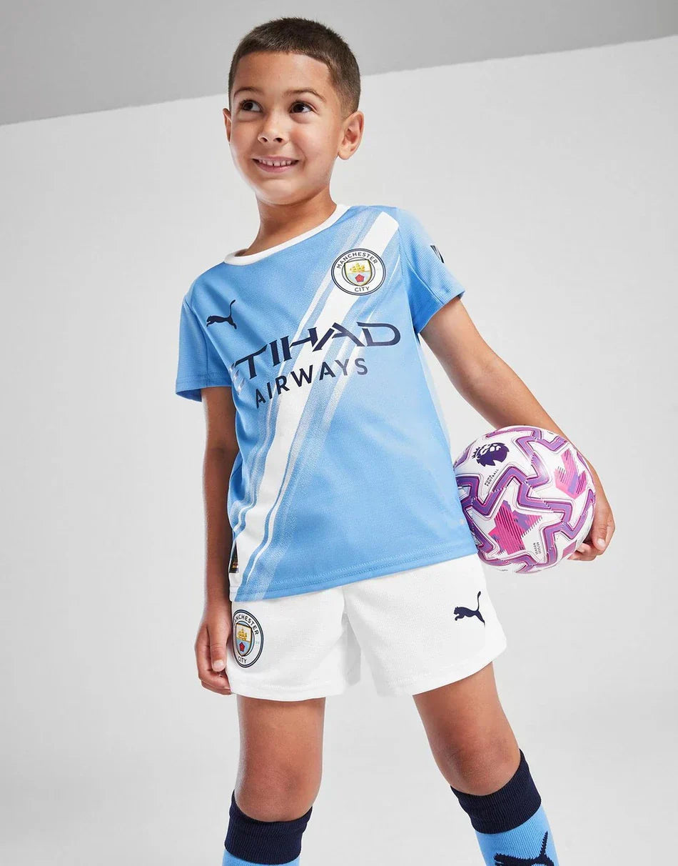 Manchester City kindervoetbaltenue 2025/26 - Thuis